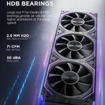 DAWN 120mm Daisy Chain PWM Fans (3-Pack) - Image 7
