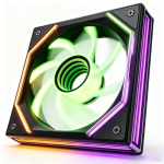 Asiahorse Matrix Pro ARGB Case Fan, 3-Zone Controlled Light，4 side Infinite Mirror Light - Image 8